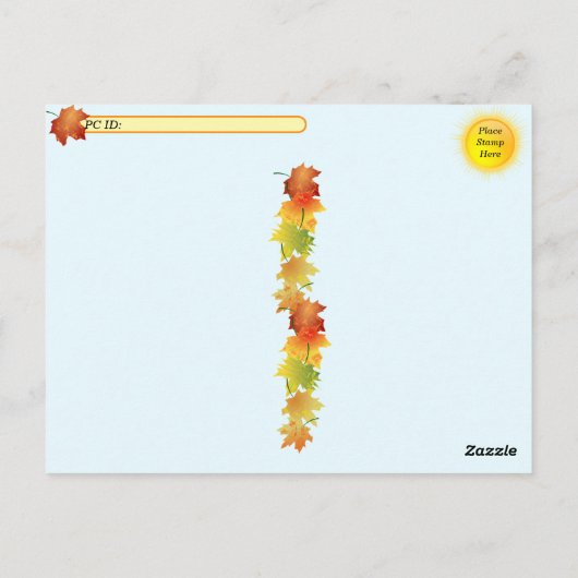 Postcrossing - Herfstgedachten - Helmetta NL Briefkaart (Achterkant)