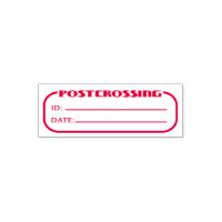 Postcrossing ID en datum leeg in te vullen