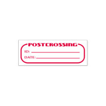 Postcrossing ID en datum leeg in te vullen