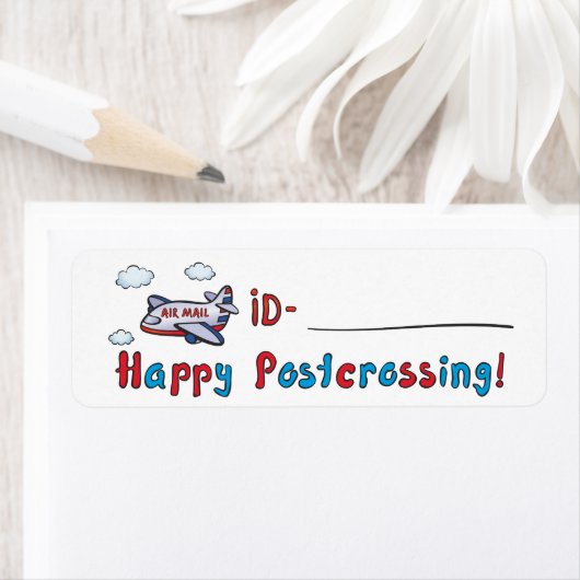 Postcrossing ID Label - Air (Insitu)
