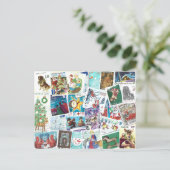 Postcrossing -International Postage Christmas Feestdagenkaart (Staand voorkant)