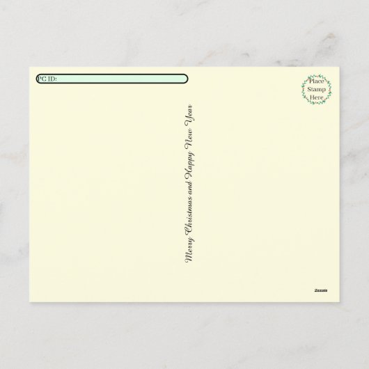 Postcrossing -International Postage Christmas Feestdagenkaart (Achterkant)