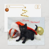 Postcrossing - Joon's Christmas - Kat / Kitten Briefkaart (Voorkant / Achterkant)