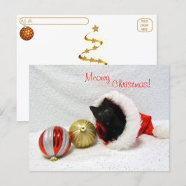 Postcrossing - Joon's Christmas - Kat / Kitten Briefkaart
