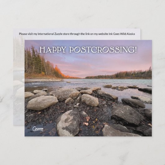 Postcrossing Kenai River - Briefkaart (Voorkant / Achterkant)
