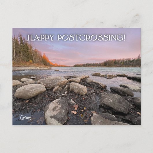 Postcrossing Kenai River - Briefkaart (Voorkant)