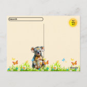 Postcrossing - Koala Familie Verjaardagskaart Briefkaart (Achterkant)
