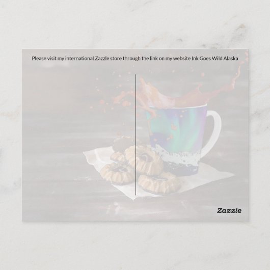 Postcrossing Koffie - Briefkaart (Achterkant)