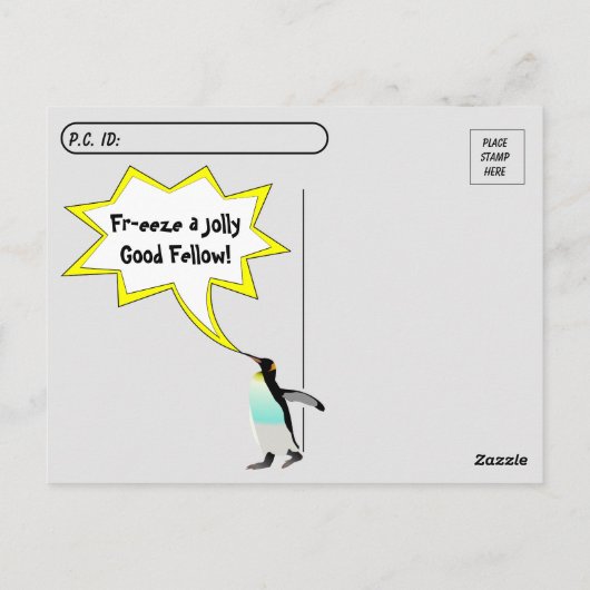 Postcrossing Koningspinguïns Grappige Verjaardagsa Briefkaart (Achterkant)