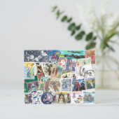 Postcrossing met verzendkosten met mensen briefkaart (Staand voorkant)