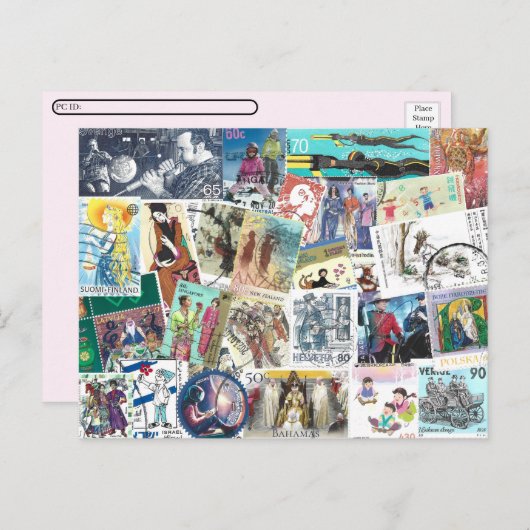 Postcrossing met verzendkosten met mensen briefkaart (Voorkant / Achterkant)