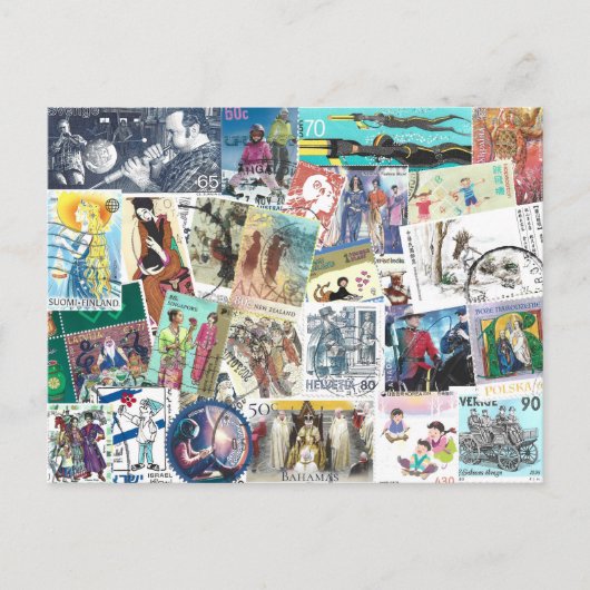 Postcrossing met verzendkosten met mensen briefkaart (Voorkant)