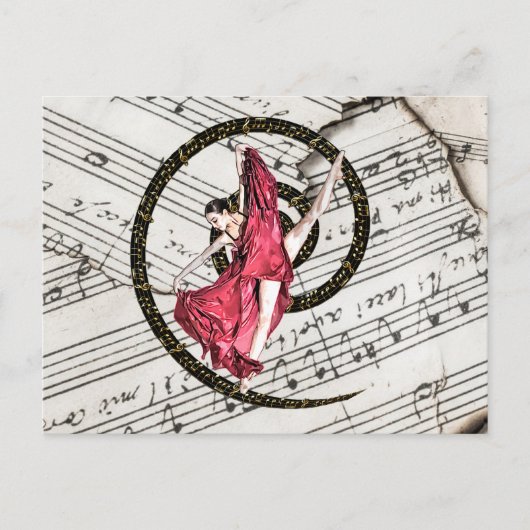 Postcrossing - Musical Dancer Briefkaart (Voorkant)