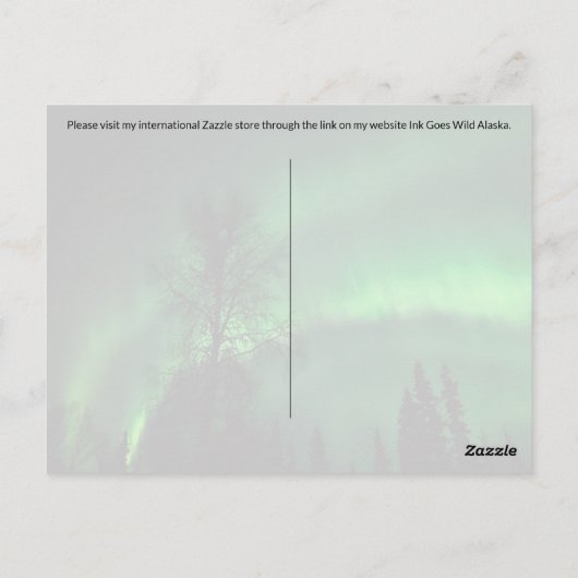 Postcrossing Noorderlicht 4 - Briefkaart (Achterkant)