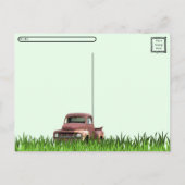 Postcrossing - Old Red Truck Briefkaart (Achterkant)