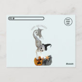 Postcrossing - onder het Zee Halloween Briefkaart (Achterkant)