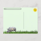Postcrossing Oplaadneushoorn Briefkaart (Achterkant)