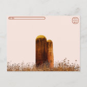 Postcrossing - Oude schuur: Roodmaanrouw Briefkaar Feestdagenkaart (Achterkant)