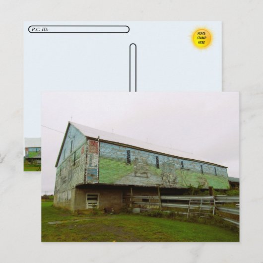Postcrossing - Painted Barn Briefkaart (Voorkant / Achterkant)