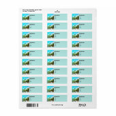 Postcrossing Palm Beach ID Labels (Full Sheet)