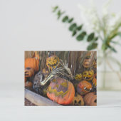 Postcrossing - Pompoen Ghoul Halloween Briefkaart (Staand voorkant)