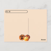 Postcrossing - Pompoen Ghoul Halloween Briefkaart (Achterkant)