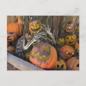 Postcrossing - Pompoen Ghoul Halloween Briefkaart (Voorkant)