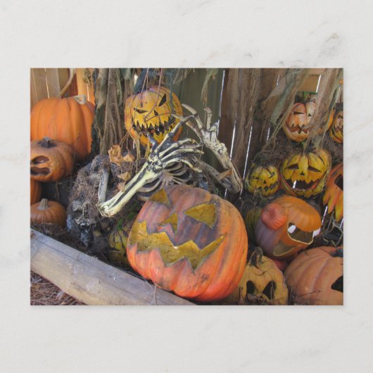 Postcrossing - Pompoen Ghoul Halloween Briefkaart (Voorkant)