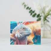 Postcrossing - Prachtig leguaan Briefkaart (Staand voorkant)