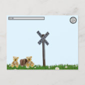 Postcrossing - Reizende teddyberen Feestdagenkaart (Achterkant)