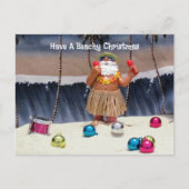 Postcrossing - Santa Claus Beach Party Kerstmis Briefkaart (Voorkant)