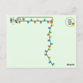 Postcrossing Santa Paws - De gelukkige Husky Kerst Briefkaart (Achterkant)