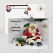 Postcrossing - Santa Takes a Tumble Briefkaart (Voorkant / Achterkant)