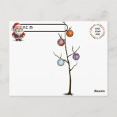 Postcrossing - Santa Takes a Tumble Briefkaart (Achterkant)