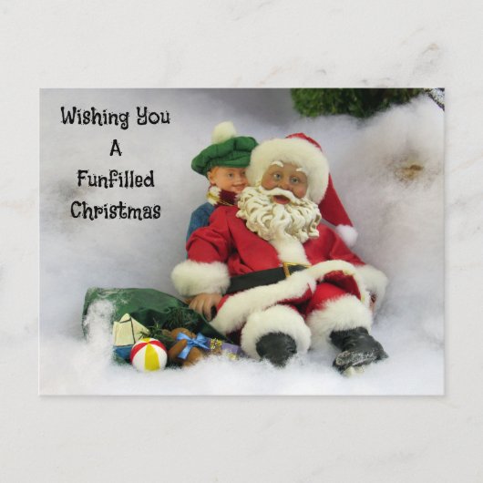 Postcrossing - Santa Takes a Tumble Briefkaart (Voorkant)