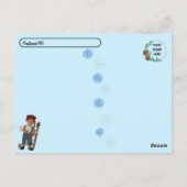 Postcrossing - Santa's Little Helpers - Cat & Elf Briefkaart (Achterkant)