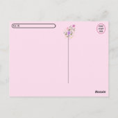 Postcrossing Shell Ginger Flowers Floral Briefkaar Briefkaart (Achterkant)