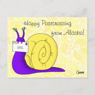  Postcrossing Snail - Briefkaart
