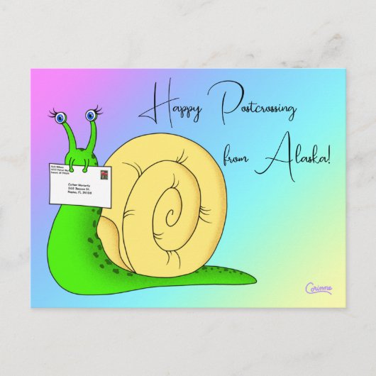 Postcrossing Snail Mail - Briefkaart (Voorkant)
