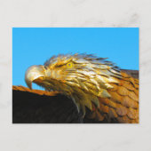 Postcrossing - standbeeld van de zeearend briefkaart (Voorkant)