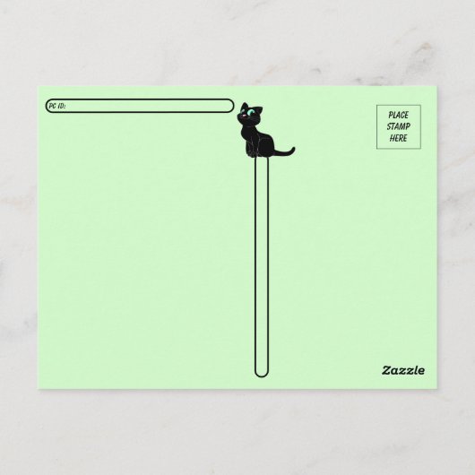 Postcrossing - The Grey Stray - Cat Briefkaart (Achterkant)