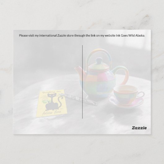 Postcrossing thee - Briefkaart (Achterkant)