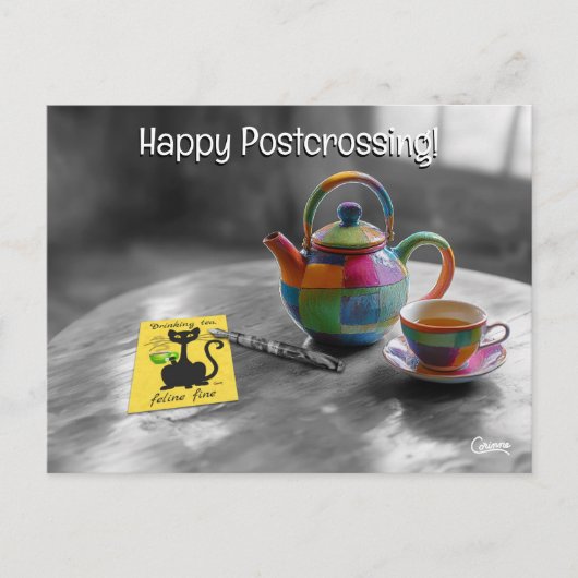 Postcrossing thee - Briefkaart (Voorkant)