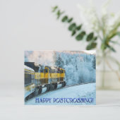 Postcrossing Trein - Briefkaart (Staand voorkant)