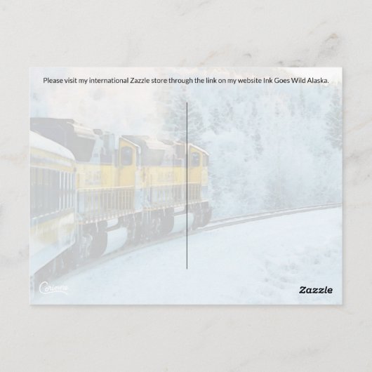 Postcrossing Trein - Briefkaart (Achterkant)