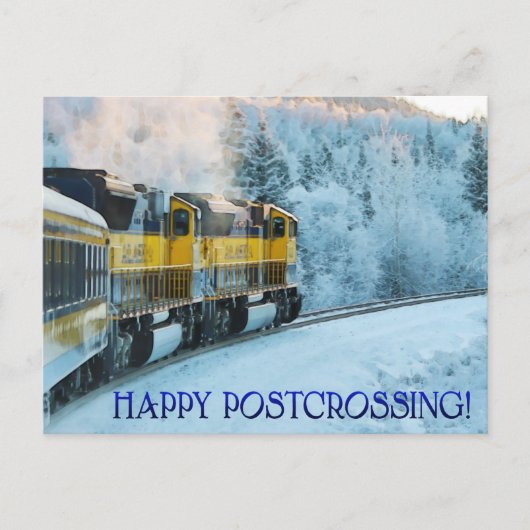 Postcrossing Trein - Briefkaart (Voorkant)