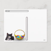 Postcrossing - Versace's Paaswensen Kat / Kitten Feestdagenkaart (Achterkant)