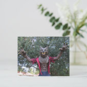 Postcrossing - Weerwolf / Wolf Man Briefkaart (Staand voorkant)