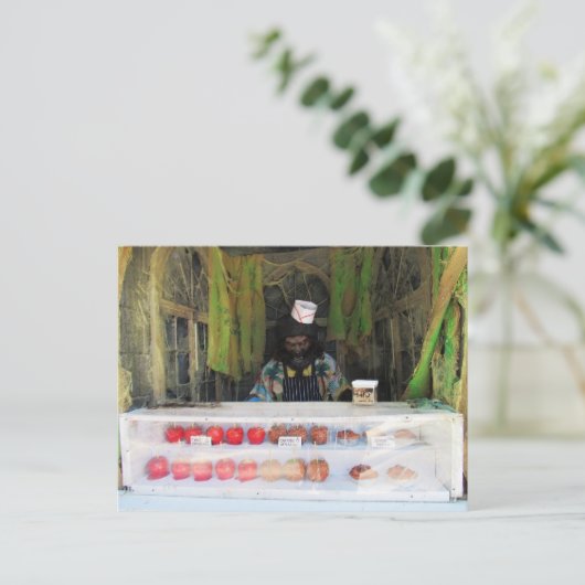 Postcrossing - Weerwolf / Wolfman Verkoper Briefkaart (Staand voorkant)