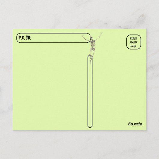 Postcrossing - Weerwolf / Wolfman Verkoper Briefkaart (Achterkant)